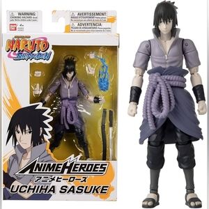 Anime Heroes Bandai Naruto Shippuden Uchiha Sasuke Action Figure